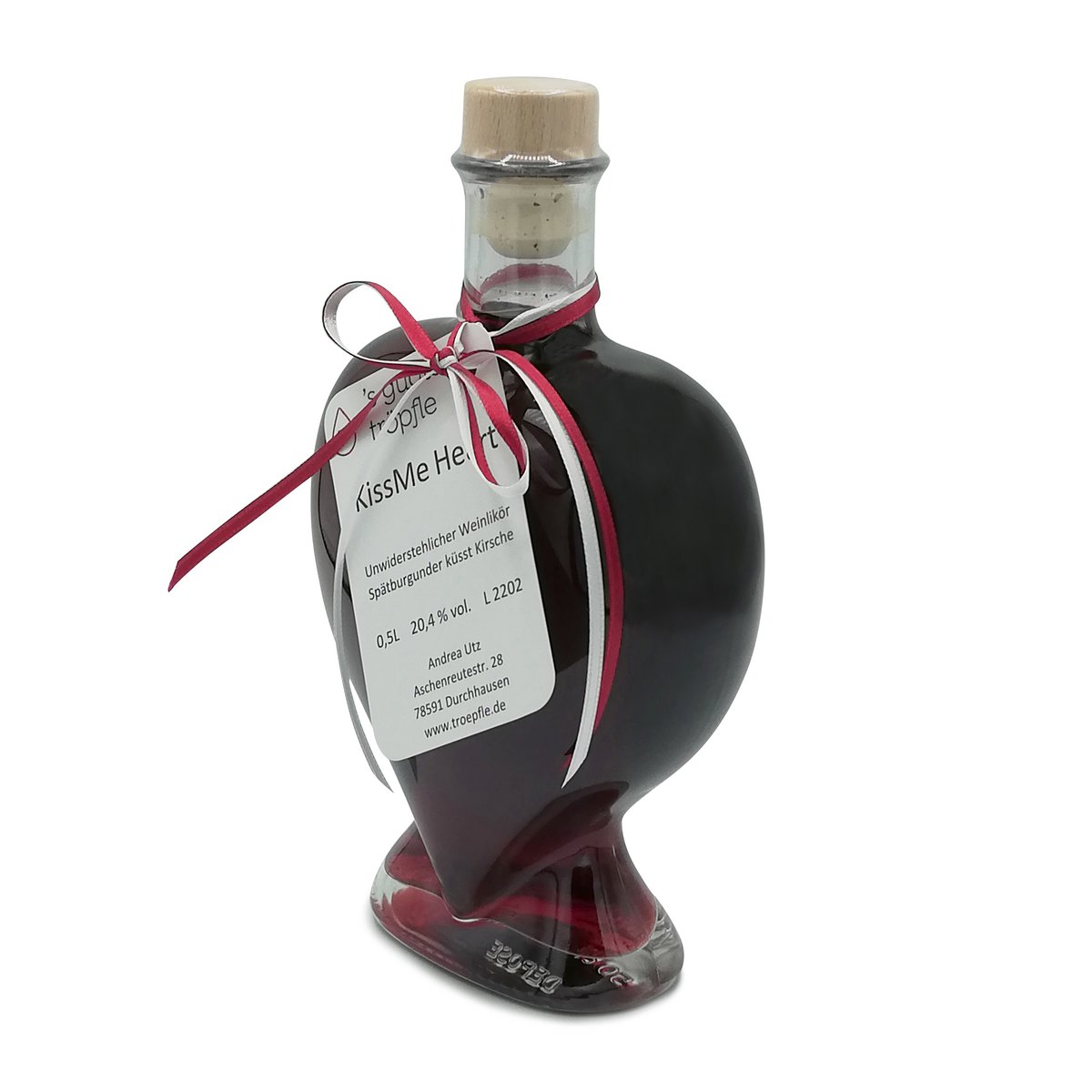 Likier Kiss Me Heart - Likier Wino/Wiśnia 20,4% obj. 500ml