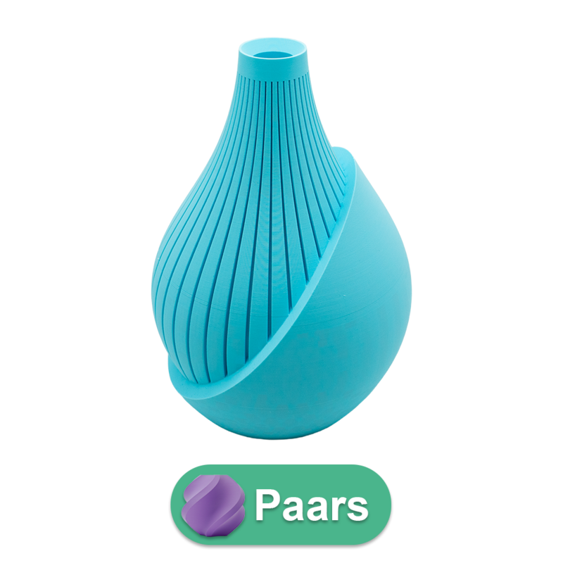 Elodie 3D vase - 3D printet vase - Bæredygtig PLA - Velegnet til kunstige blomster