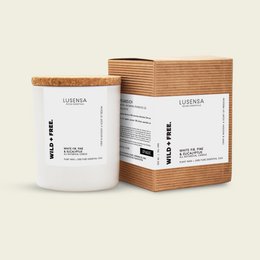 VILDT & GRATIS Duftlys | Crisp + Woodsy | 100% æteriske olier | 50+ TIMER