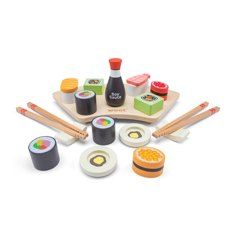 Set da gioco Sushi in legno - 21 pezzi