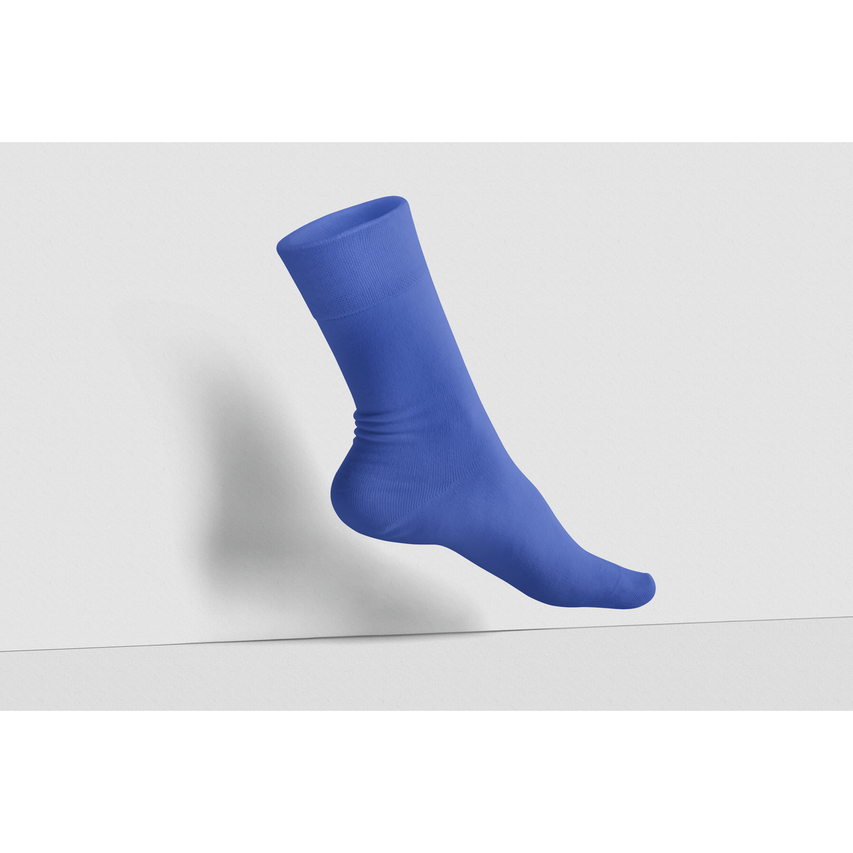 Chaussettes simples en coton biologique de couleur unie : MARINE (pas de paire, seulement 1 pièce)