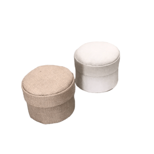 Leinenbox rund 6x6cm