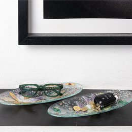 Frasco de empatata en vidrio Murano, favorita de la idea de regalo, decoración de oro floral
