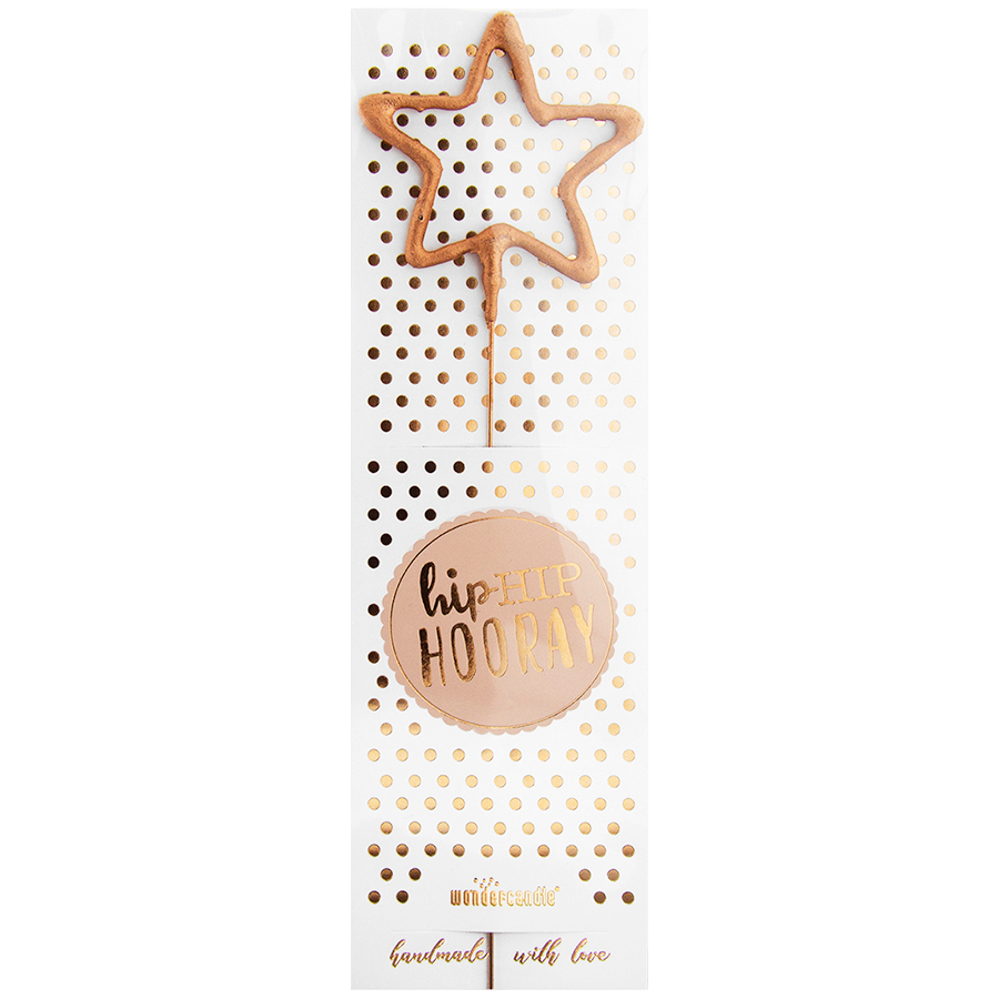 Stern rosé Hiphip Hooray 290 Wondercandle® classic