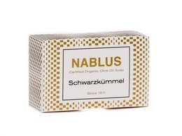 Nablus Soap Savon à l'huile d'olive biologique au cumin noir, 100g