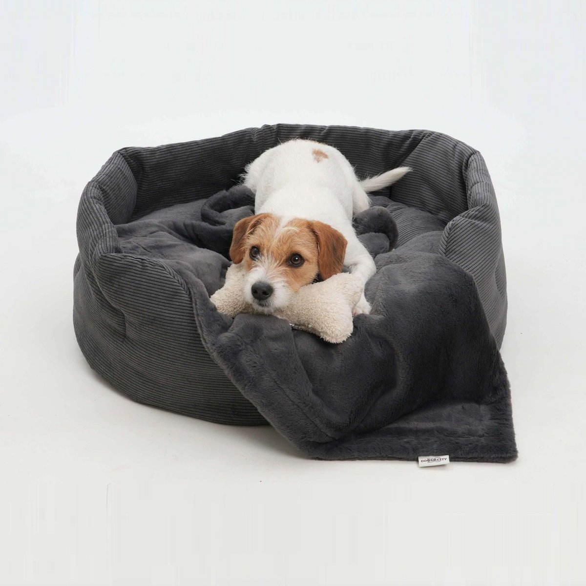 Hundekörbchen Chelsea Cord graphit