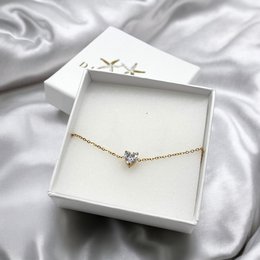 CORINNE - Steel bracelet with zircon heart