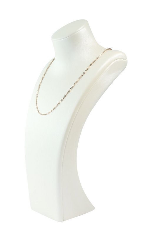 Buste, PU-bekleed, glanzend, 32,5 x 16 x 8,5 cm, wit