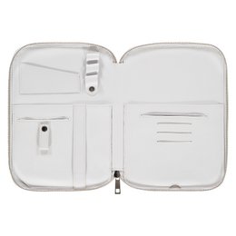 Mallette de bureau en cuir Madda - blanc