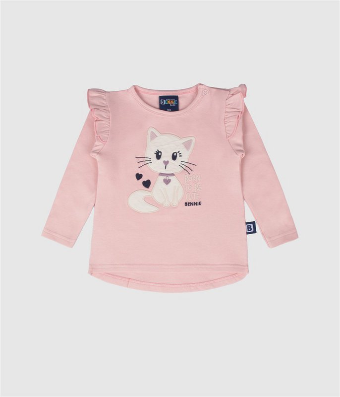Born schattige top met lange mouwen