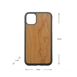 iPhone 11 Hoesje van TPU en Kersenhout