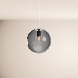 s.luce Orb glazen bol galerijlamp 500cm ophanging zwart