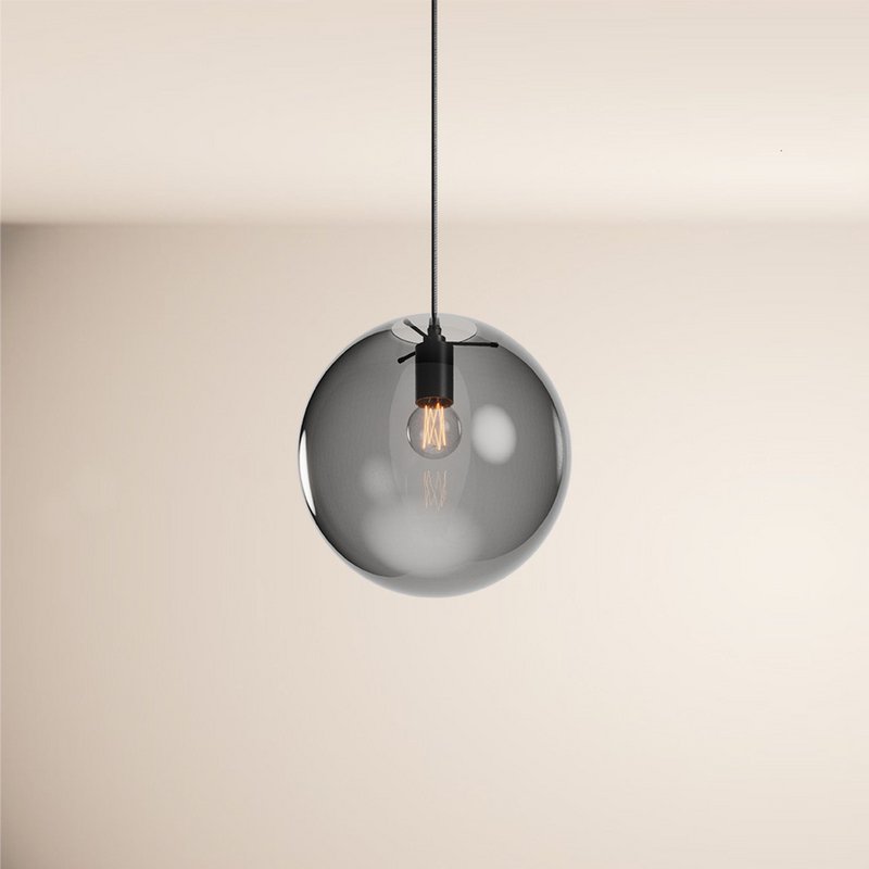 s.luce Orb glazen bol galerijlamp 500cm ophanging zwart