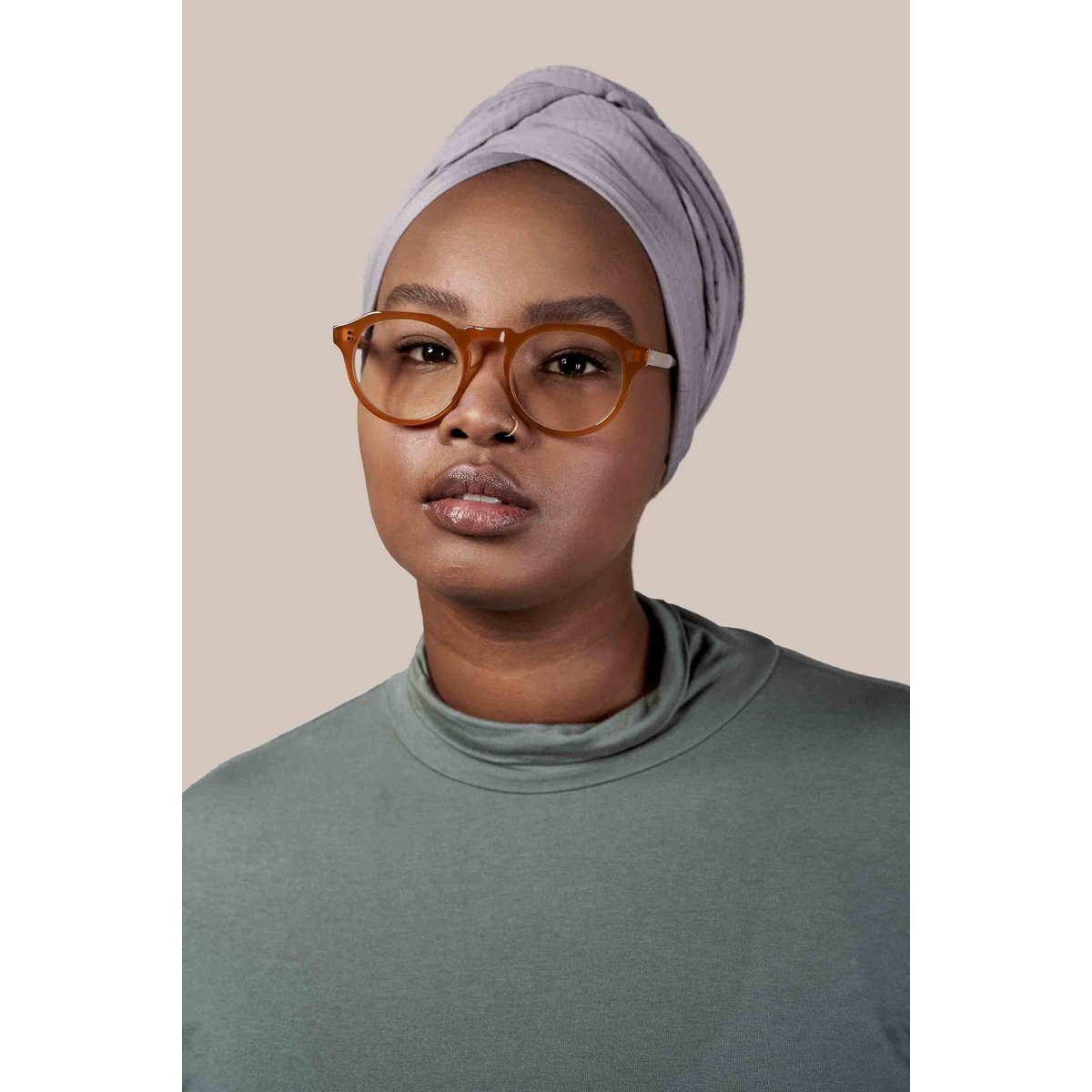 Blue light blocking glasses, Jamie model, acetate frame, sunrise color