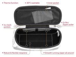 Volkswagen VW T1 Bus 3D Neoprene Universal Bag - Small - First Aid/Grey