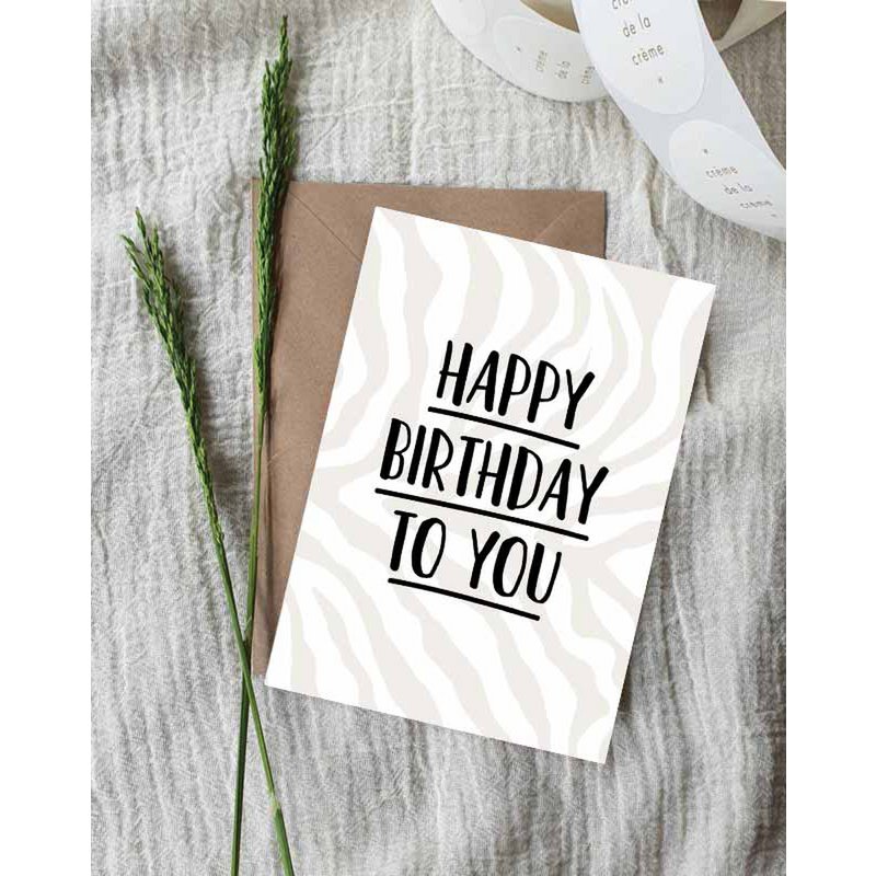 Ansichtkaart || Happy Birthday to you