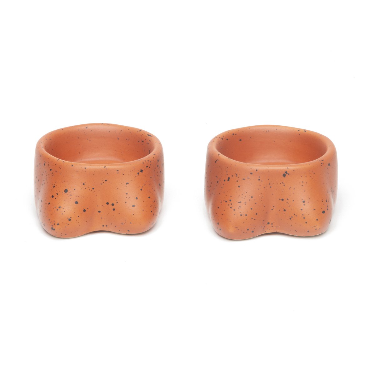 CONFEZIONE DA 2 PORTACANDELA TITS TERRACOTTA MISURA PICCOLA HF