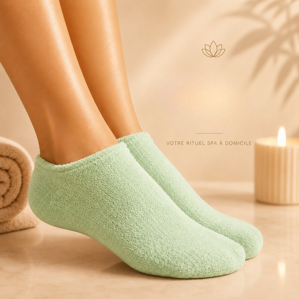 Nawilżające SPA Green Socks - Żel z jojobą i oliwą z oliwek, witaminą E i lawendą - przeciw suchym i popękanym stopom, przywraca stopom miękkość i sprężystość