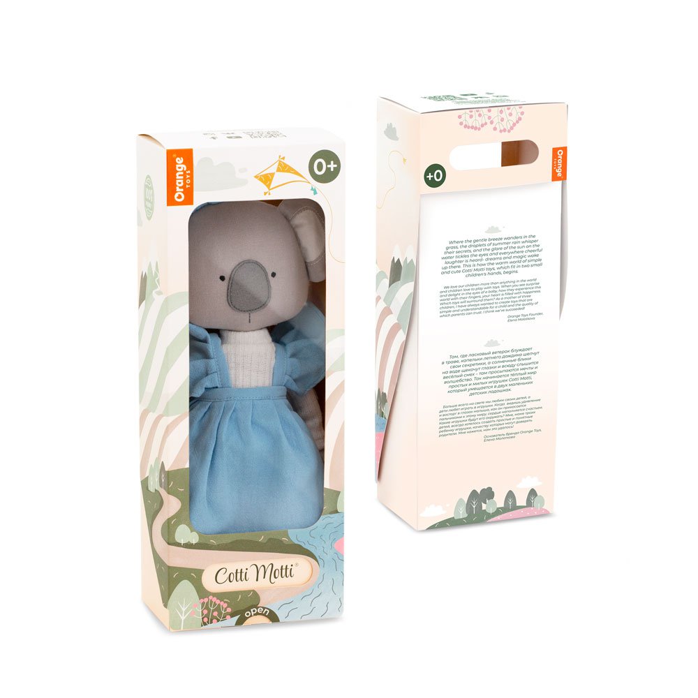 Katoen zacht speelgoed, Cotti Motti -Anie de Koala (30 cm)
