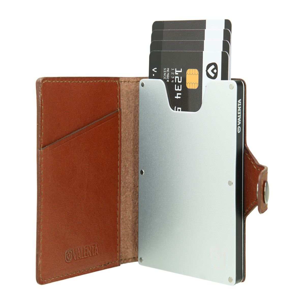 Porte-Cartes Portefeuille Marron Cognac