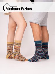 Un paio di calzini in lana 45% di lana design