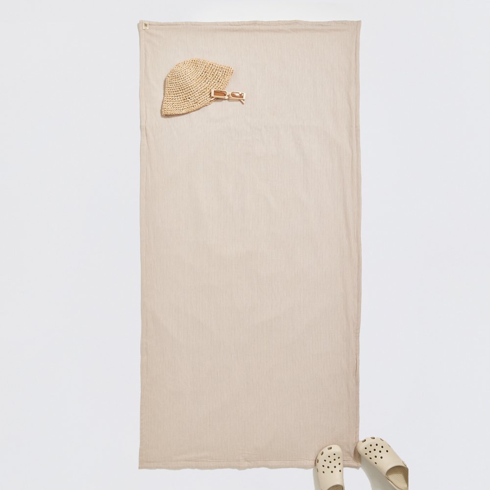 “Mama's mat” cotton canvas beach / yoga mat