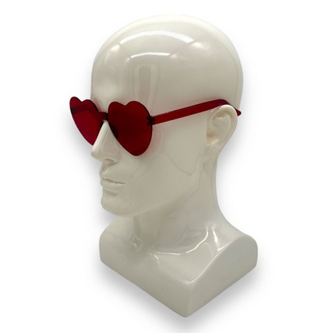 Versauter Vergnügen - S017 - Herzbrille - Rot
