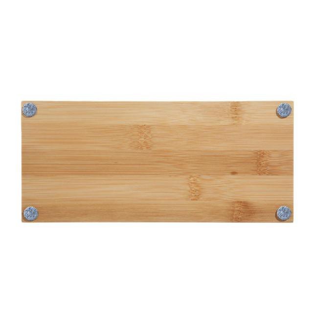 Pennenbak EYE STYLE bamboe 245x109x25mm met l.grijs- zwarte inlay