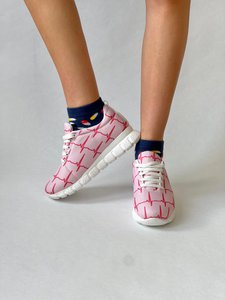 Medsocks Sneakers ECG Roze