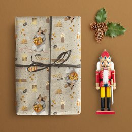 Geschenkpapier Maus – Nur für dich, von Herzen (3er-Set)