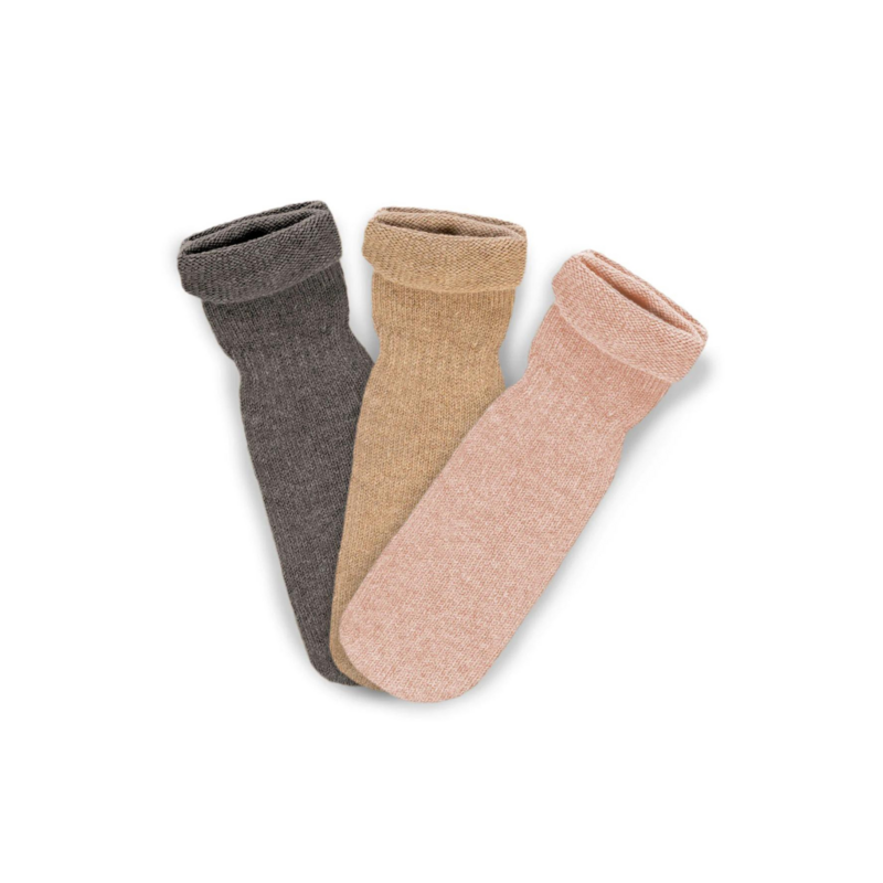 Lot de 3 paires de chaussettes en laine mérinos et cachemire pour enfant
