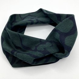 Twist Headband - Streams Darkgreen, Ponte Jersey