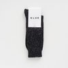 KLUE DUST STAR Socken aus Seide und Wolle | Schwarz