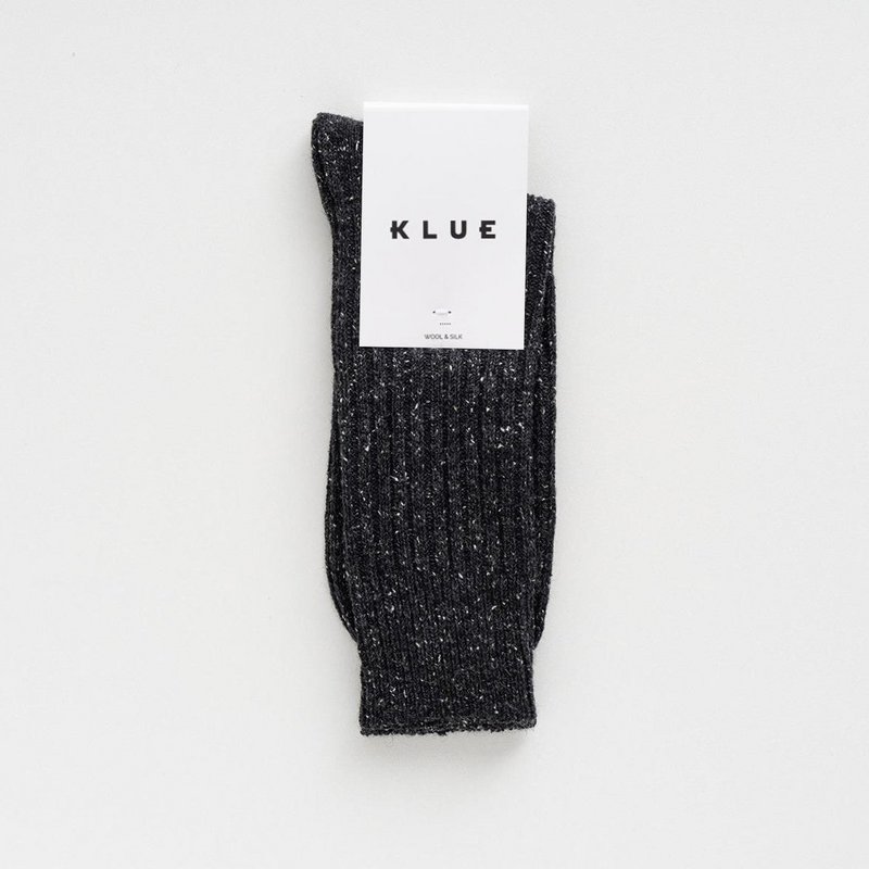 KLUE DUST STAR-sokken van zijde en wol | Zwart
