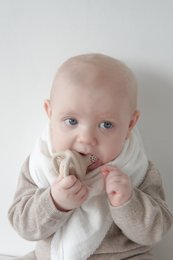Silikone babyfoder - Oyster Beige