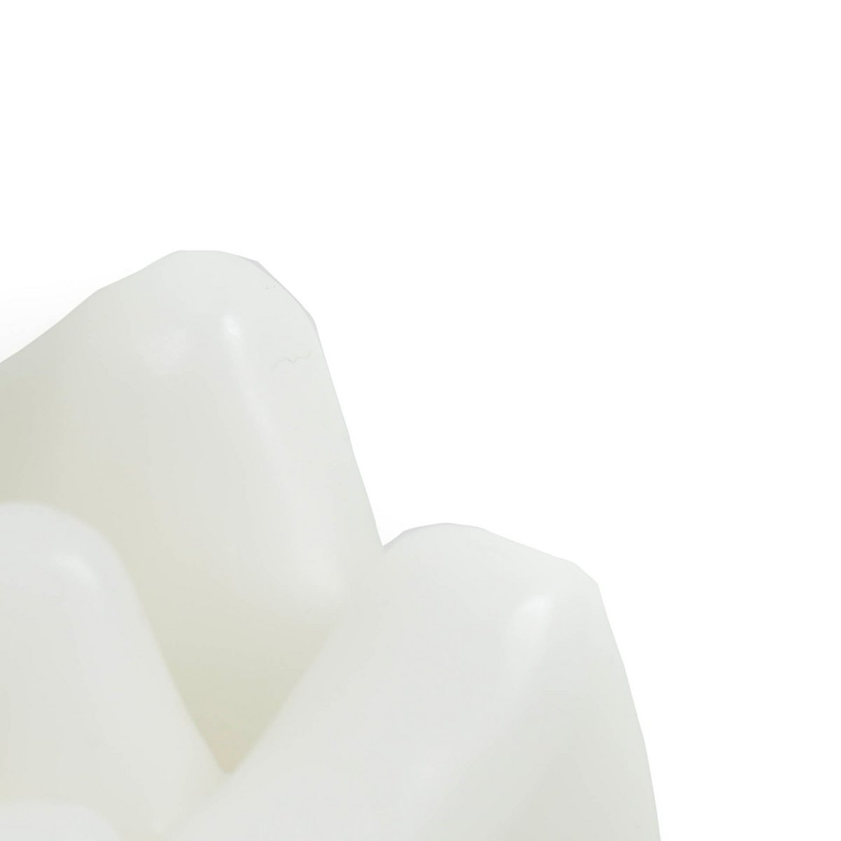 Candle -Middle Finger - Wax -White - 310 gram - 10x9x17cm