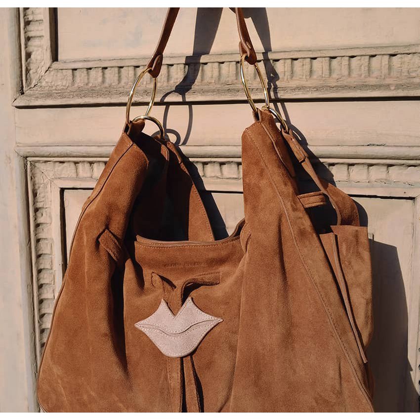 Bolso tote XXL Soft MIKI camel