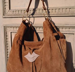 XXL Soft tote bag MIKI camel