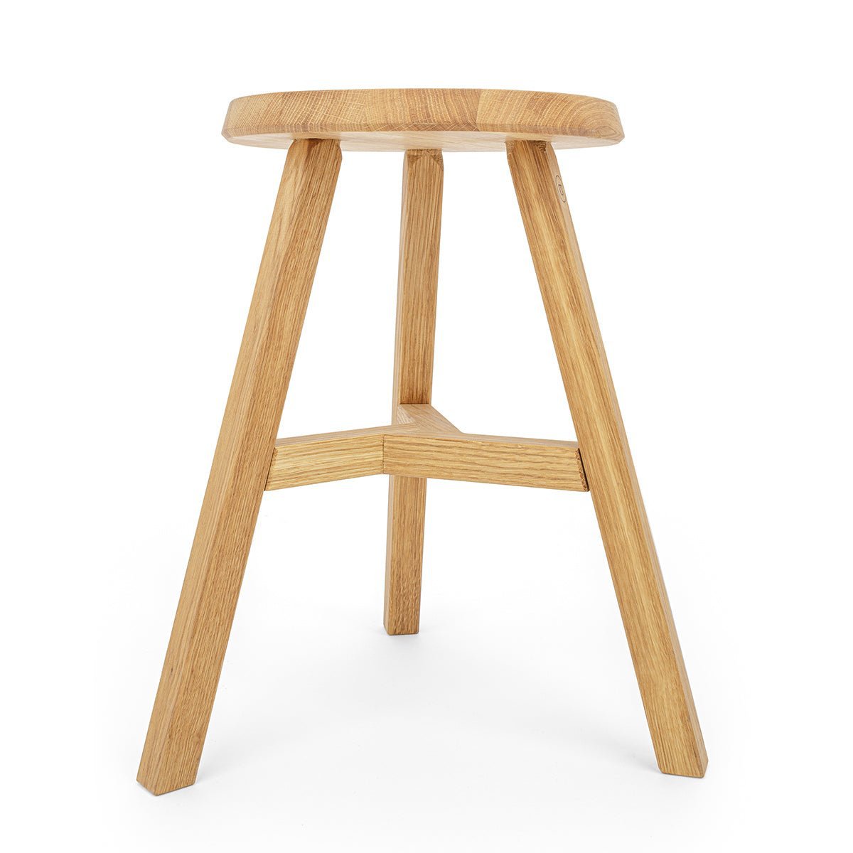 Elegante Hocker »Lia« aus Eichenholz en Honigoptik veredelt