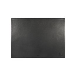 K0044AB | Sous-main en cuir véritable pleine fleur grain dollar - Coloris noir - Dimensions : 50 x 37 x 0,5 cm - Emballage : Enveloppe cartonnée noire