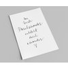 Schriftzug-Karte | Das beste Durcheinander entsteht durch einander | Liebeskarte mit Spruch | Postkarte