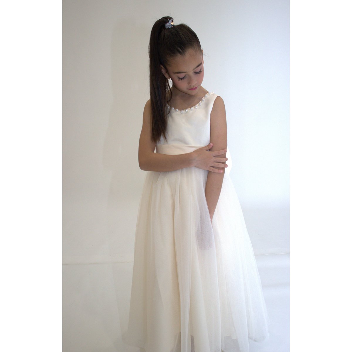 Vestido formal ANABELLA - Melocotón