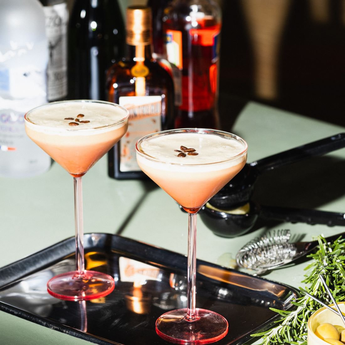 Cocktail glasses Claude, set of 2, pink