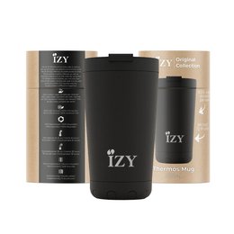 IZY - Originalt isoleret krus - mat sort - 350ml