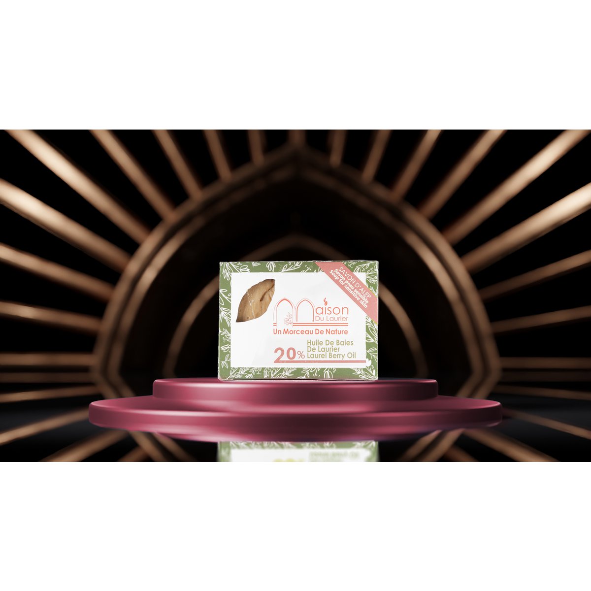 Jabón de Alepo - 200gr - 20% aceite de bayas de laurel