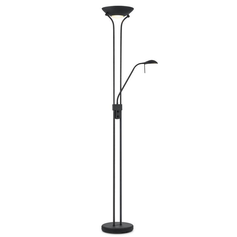 Home Sweet Home R7s + G9 LED Uplight Floor Lamp - Modern Black