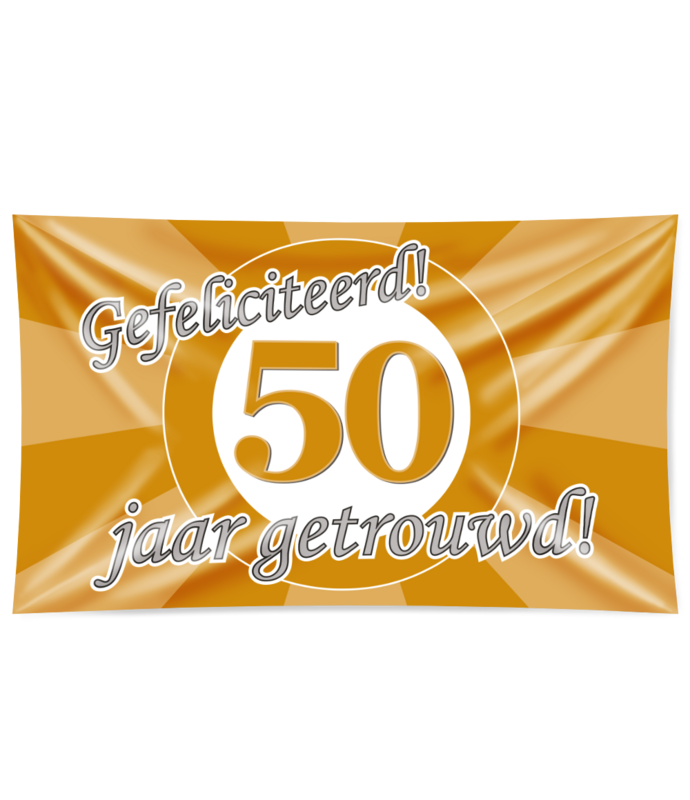 XXL Flag - 50 jaar getrouwd
