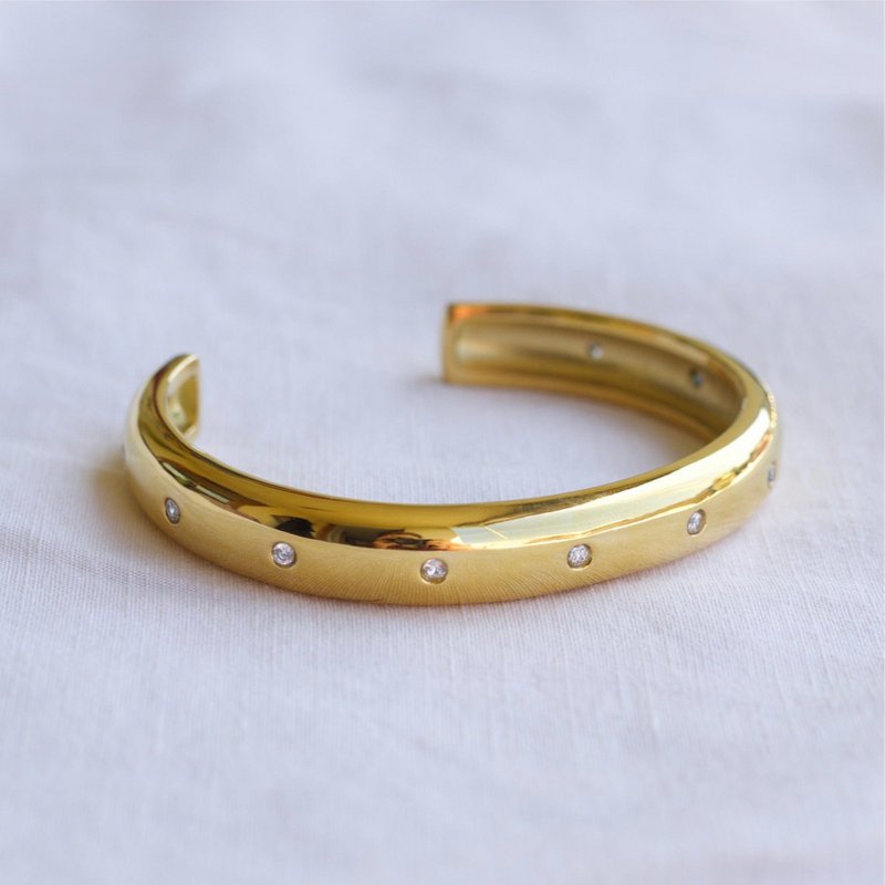 Ann - Bracciale Polsino Con Pietre