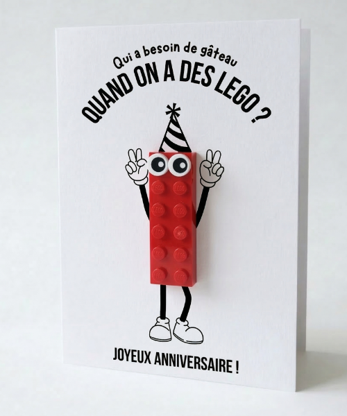 Construisons une carte postale d'anniversaire – Brique de construction LEGO
