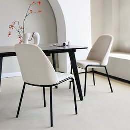 Danica eetstoelen [set van 2] [Boucle Fabric]